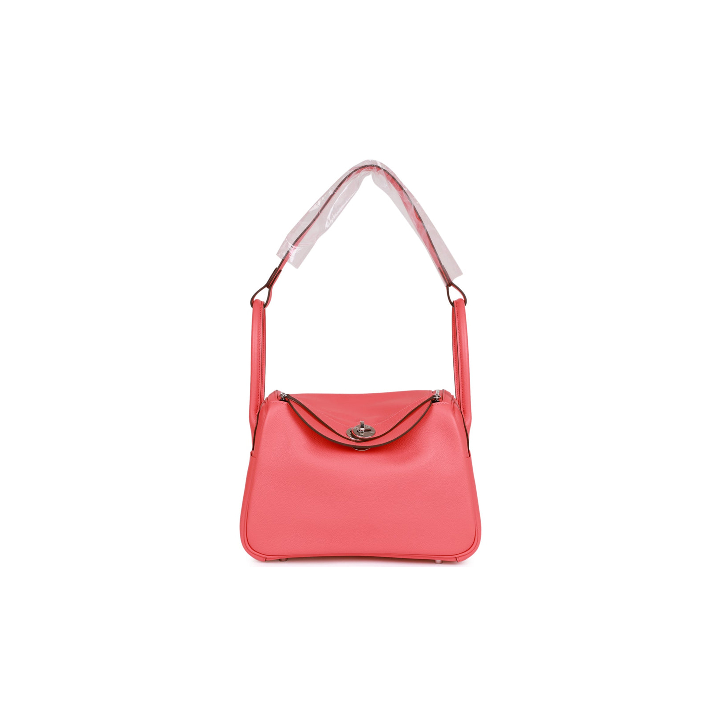 HERMES LINDY 26 BAG EVERCOLOR PALLADIUM HARDWARE (26*18*12cm)